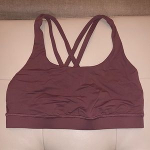 lululemon energy bra spanish rose